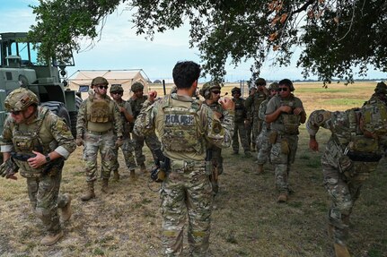 The 433rd Contingency Response Squadron members trained on airfield setup, security force integration, and equipment deployment at the 433rd Airlift Wing flightline here August 4, 2025.
