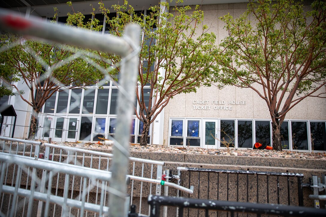The U.S. Air Force Academy’s Cadet Field House in Colorado Springs, Colorado, photographed Aug. 25, 2025, is one of several high-profile renovation projects led by the U.S. Army Corps of Engineers, Omaha District.