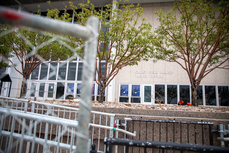 The U.S. Air Force Academy’s Cadet Field House in Colorado Springs, Colorado, photographed Aug. 25, 2025, is one of several high-profile renovation projects led by the U.S. Army Corps of Engineers, Omaha District.
