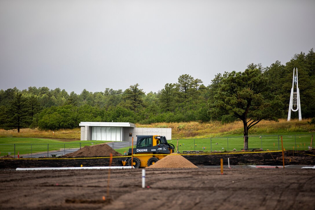 Construction underway to expand the U.S. Air Force Academy Cemetery in Colorado Springs, Colorado, Aug. 26, 2025, led by the U.S. Army Corps of Engineers, Omaha District.