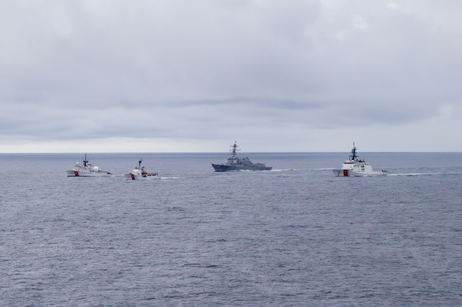 U.S. Coast Guard crews conduct counter-drug operations in the Eastern Pacific Ocean as part of Operation Pacific Viper. The operation highlights the Coast Guard’s commitment to disrupting transnational criminal organizations and preventing the flow of illicit drugs into the United States. (U.S. Coast Guard photo)