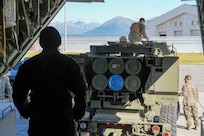 Air Commandos assigned to the 27th Special Operations Wing demonstrated their ability to load a M142 High Mobility Artillery Rocket System (HIMARS) into an MC-130 Commando II during a training event
