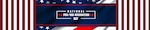 Graphic with 12 red and white stripes on each side, an American flag in the middle background, and a dark blue banner with the words "National POW/MIA Recognition Day."