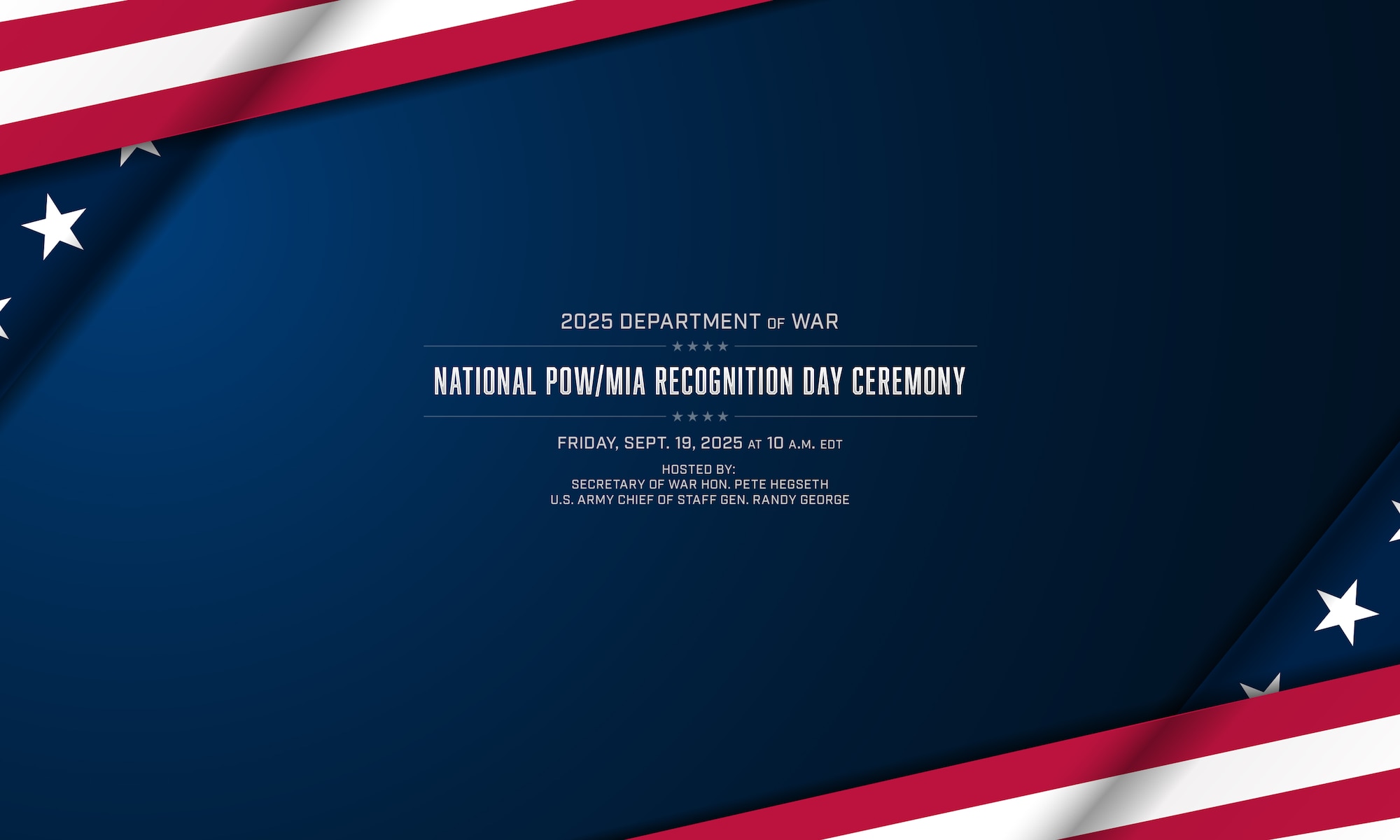National POW-MIA Recognition Day Ceremony Graphic