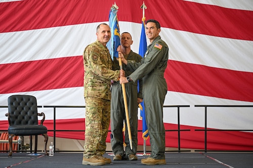 U.S. Air Force Col. Christopher Welch, 19th Operations Group commander, relinquishes command of his group at Little Rock Air Force Base, Arkansas, Sept. 18, 2025. The inactivation supports the Air Force’s transition to an A-Staff structure at the wing echelon. The new structure centralizes planning and coordination while allowing tactical units to focus entirely on mission execution.