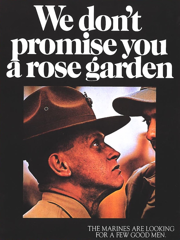 A short Marine chews out a taller Marine at a very close distance.