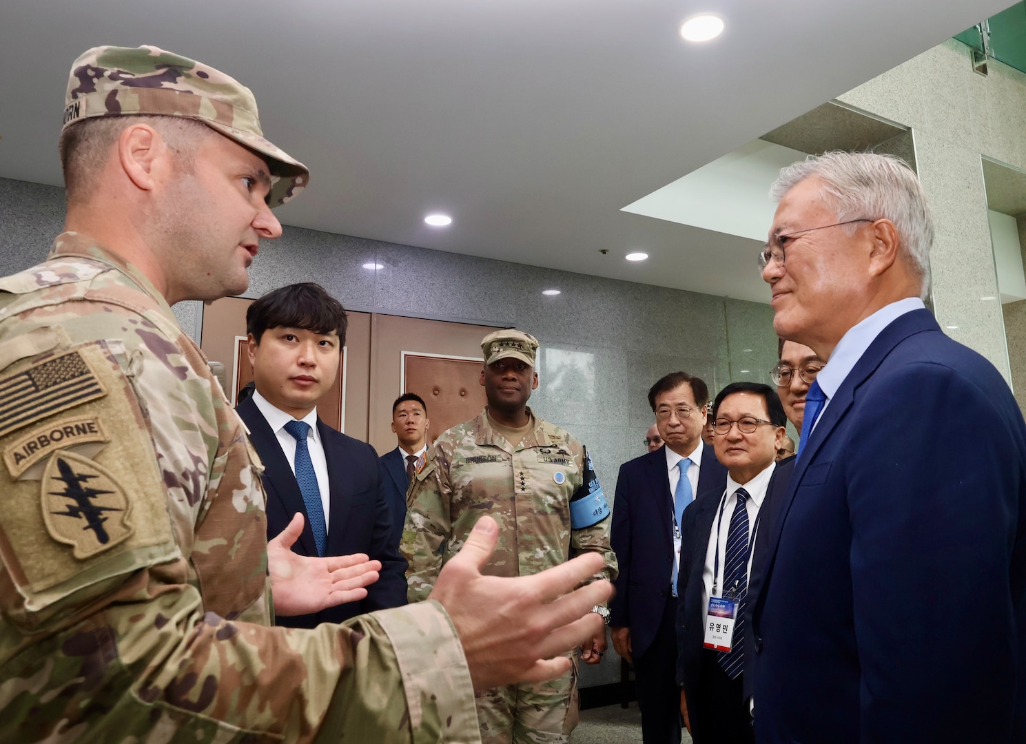 Former President Moon visits the JSA