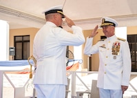 Capt. Douglas Sattler, Jr. relieved Capt. Benjamin Selph as commodore of CTF 69, deputy commander of CTF 169, and chief of staff for Submarine Group 8.