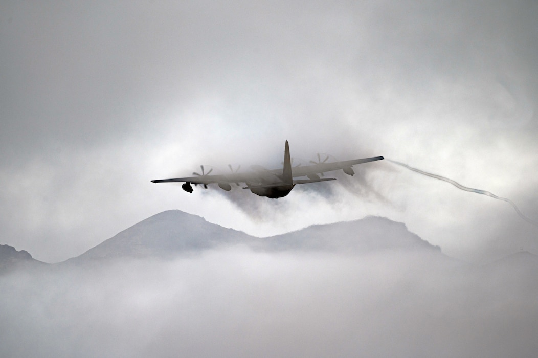 C-130 taking off