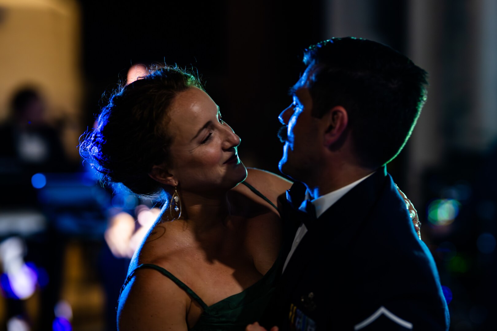 Airman dancing with his wife