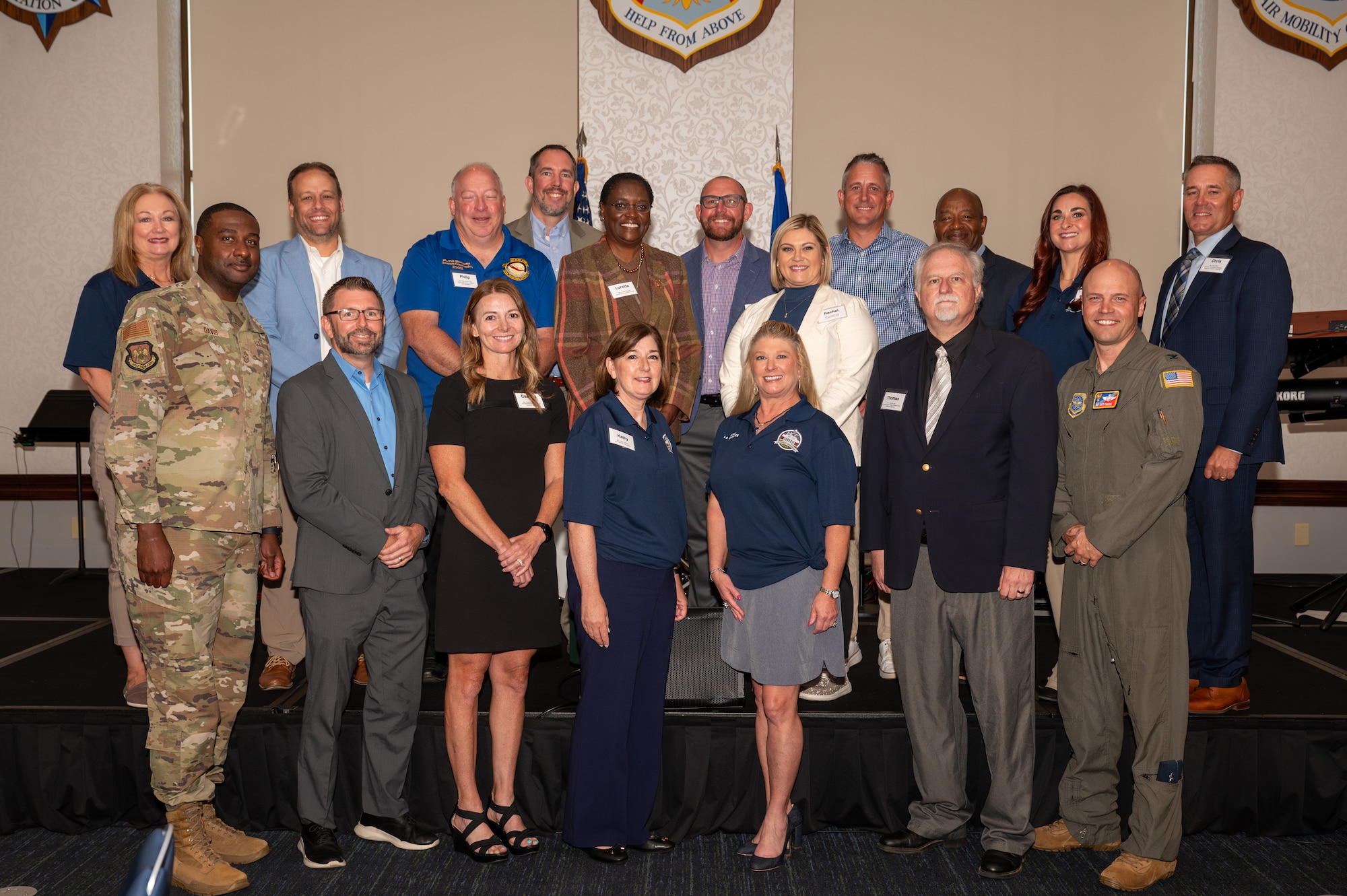 group photo of honorary commanders