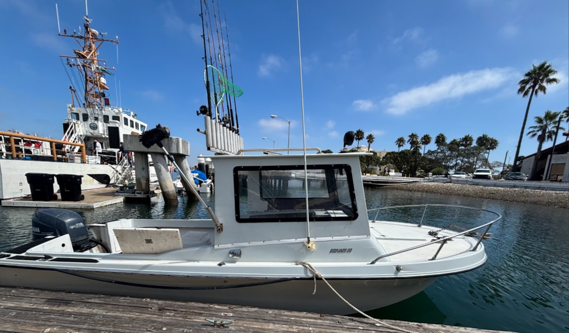 The crew of the Coast Guard Cutter Benjamin Bottoms (WPC-1132) interdicted four suspected aliens aboard a 20-foot cabin cruiser-style vessel approximately 10 miles west of Point Loma, California, Saturday morning.