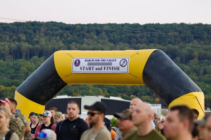 U.S. service members, veterans, Gold Star Families and community members participate in the 14th annual March for the Fallen at Fort Indiantown Gap, Pennsylvania, Sept. 20, 2025.