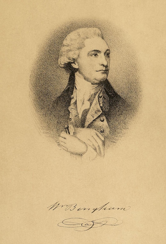 William Bingham. Autographed portrait (ca. 1790), University of Pennsylvania Archives.