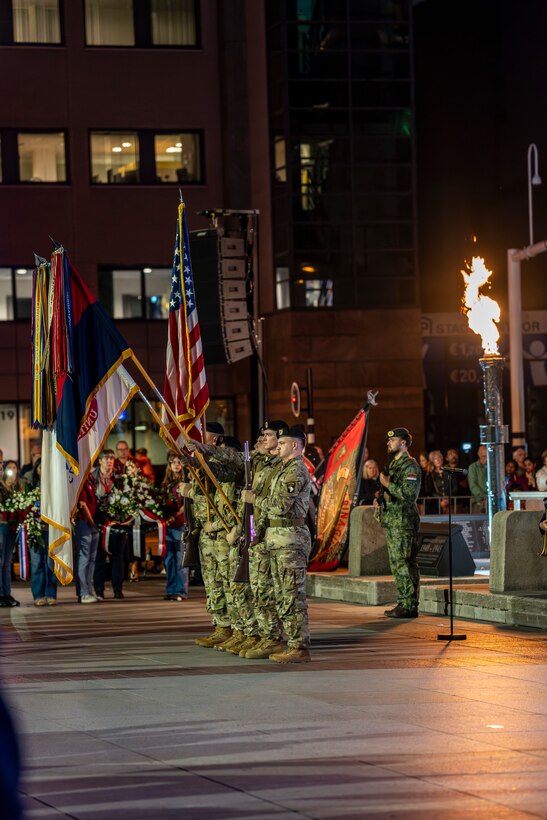 Remembrance procession in Eindhoven