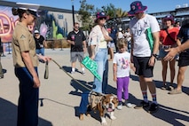 LCpl Bruno Visits a San Diego Wave Game
