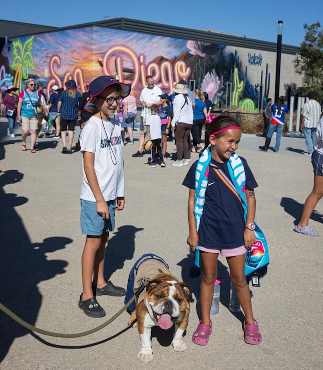 LCpl Bruno Visits a San Diego Wave Game