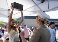 LCpl Bruno Visits a San Diego Wave Game