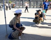 LCpl Bruno Visits a San Diego Wave Game