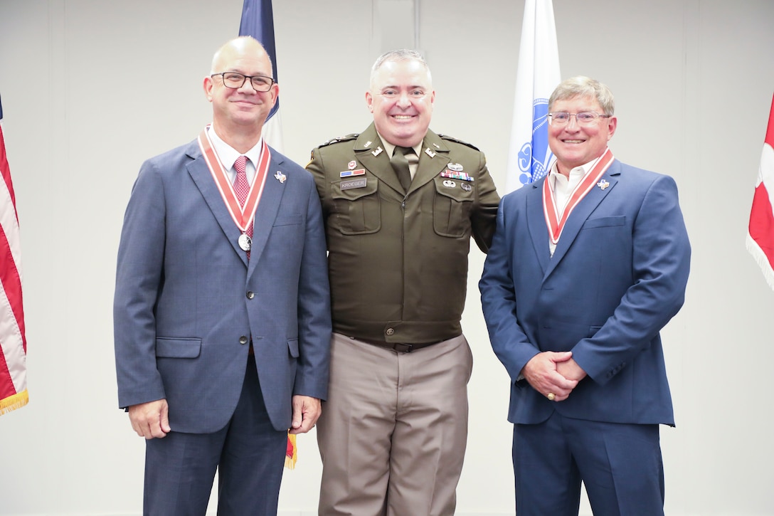 retirement ceremony for Arnold "Rob" Newman and Brian T. Giacomozzi