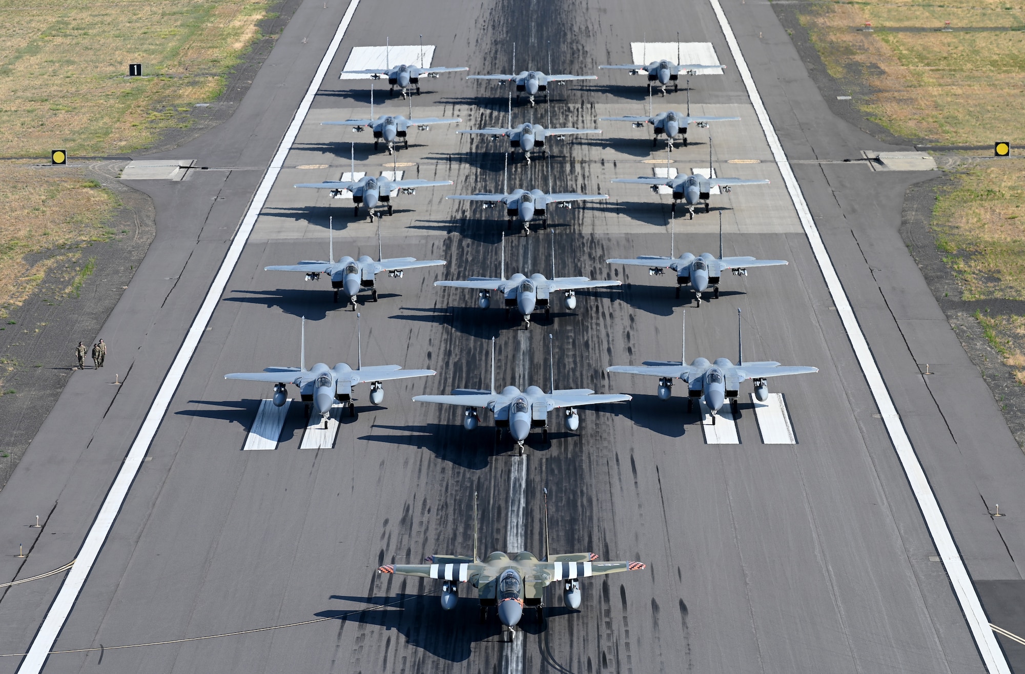 F15s on a flightline