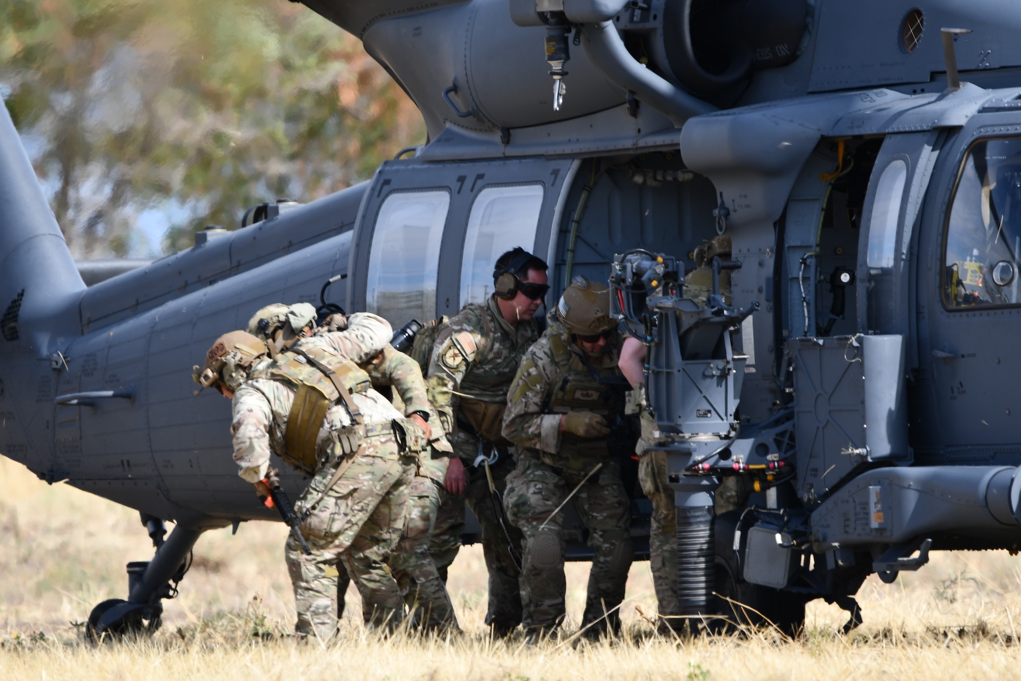 A joint exercise between the 75th Air Base Wing and the 305th Rescue Squadron tests combat readiness skills such as dynamic medical evacuation, helicopter landings and air assault training.