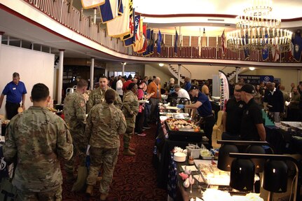 More than 400 customers attended the two-day community food show at Armstrong’s Club on Vogelweh in Kaiserslautern, Germany, Sept. 17-18, 2025. In addition, more than 50 vendors showcased over 200 products at the event. (U.S. Army courtesy photo)