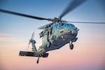 An MH-60S Seahawk from Helicopter Sea Combat Squadron (HSC) 25 prepares to land on the flight deck of the forward-deployed amphibious assault ship USS America (LHA 6) while conducting flight operations in the Coral Sea, July 1. America, lead ship of the America Amphibious Ready Group, is operating in the U.S. 7th Fleet area of operations. U.S. 7th Fleet is the U.S. Navy’s largest forward-deployed numbered fleet, and routinely interacts and operates with allies and partners in preserving a free and open Indo-Pacific region.
