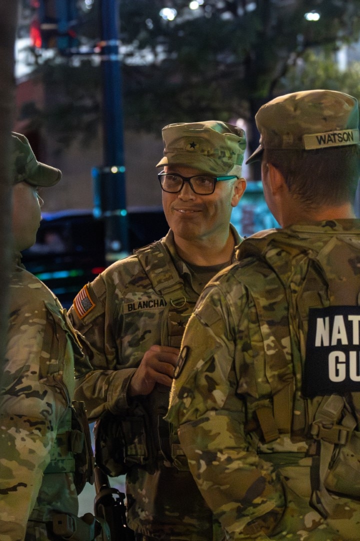 U.S. Soldiers with the South Carolina Army National Guard patrol the Navy Yard metro station in support of Joint Task Force - District of Columbia in Washington, D.C., Sept 8, 2025.