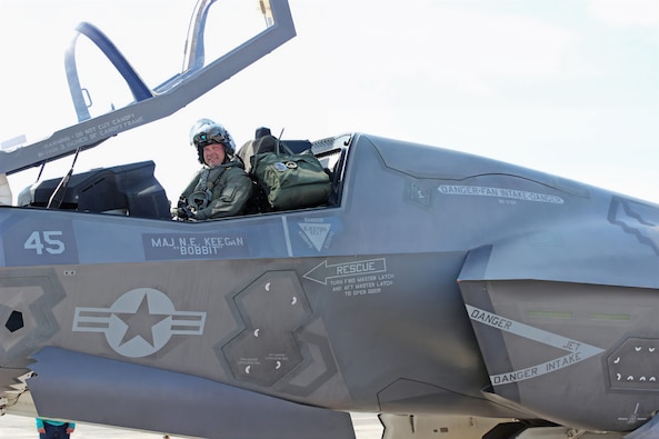 After soaring through two decades as a Marine Corps fighter pilot, Ross Fearon was not quite ready to hang up his flight suit. Instead, he embarked on a new mission after retiring from the Corps, trading combat maneuvers for flight testing on the cutting-edge F-35 Lightning II aircraft service at Fleet Readiness Center East (FRCE).
