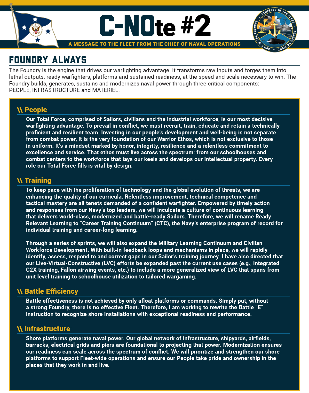 CNOTE 2 - Foundry Always