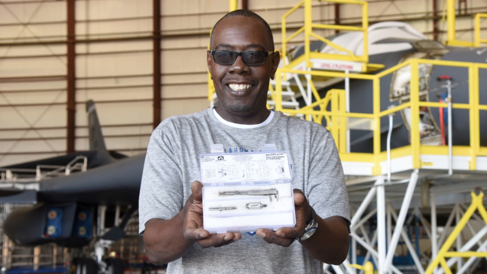Inventor gets into a tight spot to increase safety of airmen