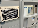 ScriptCenter kiosk with instructions panel that says 'ScriptCenter is Easy to Use'