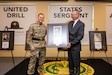 U.S. Army Sgt. 1st Class Jake Mrzena from Class 12 of the Drill Sergeant Hall of Fame participated in an induction ceremony at the U.S. Army Drill Sergeant Academy at Fort Jackson, S.C., Sept. 18, 2025. (U.S. Army photo by Sgt. 1st Class Dana Clarke)