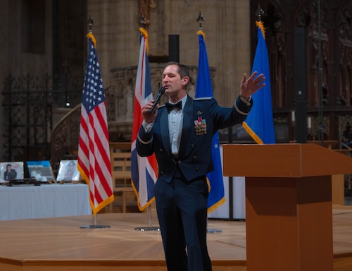Brig. Gen. Arthaud speaks at Air Force Ball