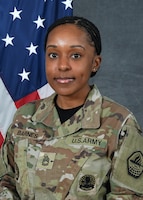 Official photo of Sergeant First Class Alanna Barnes, Equal Opportunity Representative, Cyber Center of Excellence, NCO Academy