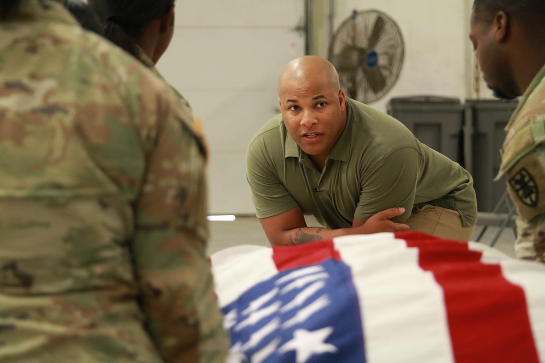 VaARNG Funeral Honors team provides training to active-duty Soldiers