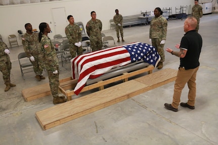 VaARNG Funeral Honors team provides training to active-duty Soldiers