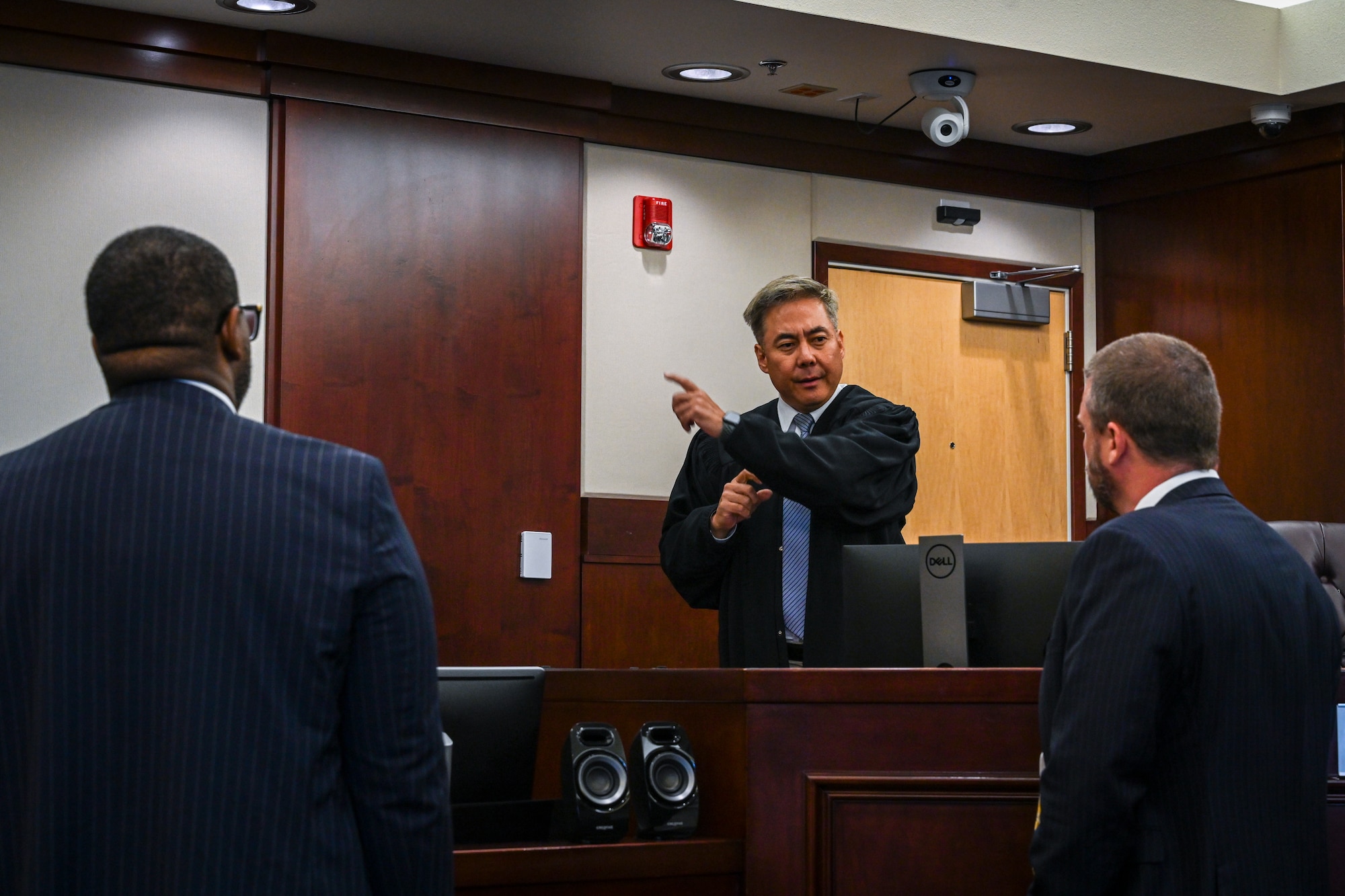 U.S. Air Force Maj. Christopher Lee, 926th Wing staff judge advocate, also serves as the Chief Judge of the North Las Vegas Municipal Court, Nevada in his civilian capacity.