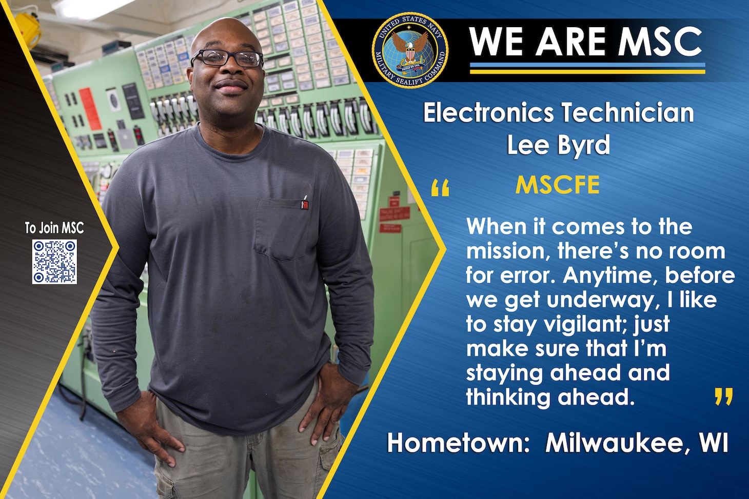 We Are MSC: Lee Byrd, Electronics Technician