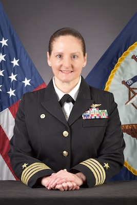 250924-N-YG388-1003 NEWPORT, R.I. (Sept. 24, 2025) Official portrait of Capt. Dana Chapin. (U.S. Navy photo by Kristopher Burris)