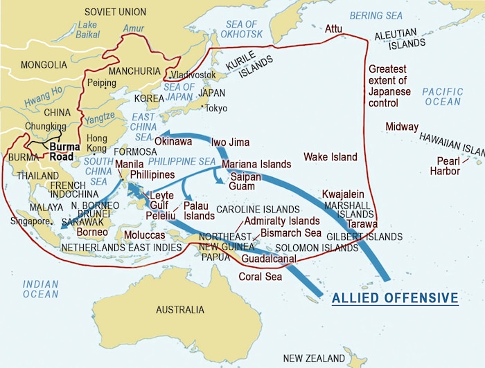 Allied offensive in the Pacific Theater of WWII