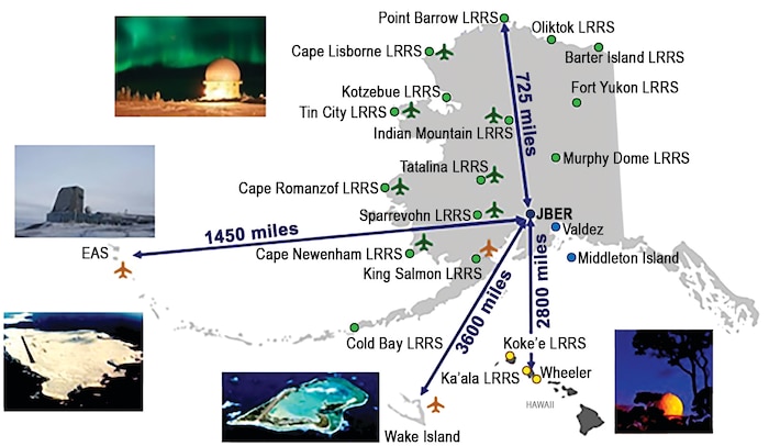 Map of the PRSC area of responsibility