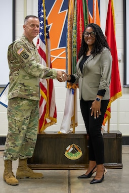 Detachment 38, 335 Signal Command (T) departure ceremony