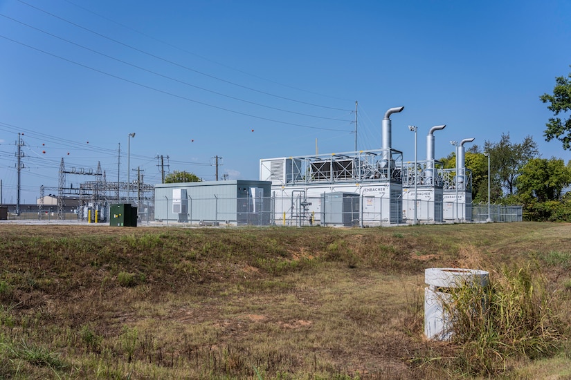 A 12 MW natural gas powered microgrid at Fort Campbell, Kentucky ensures the garrison sustains essential functions when the commercial power grid goes down. The microgrid is scheduled to be turned over to Fort Campbell, December 2025.