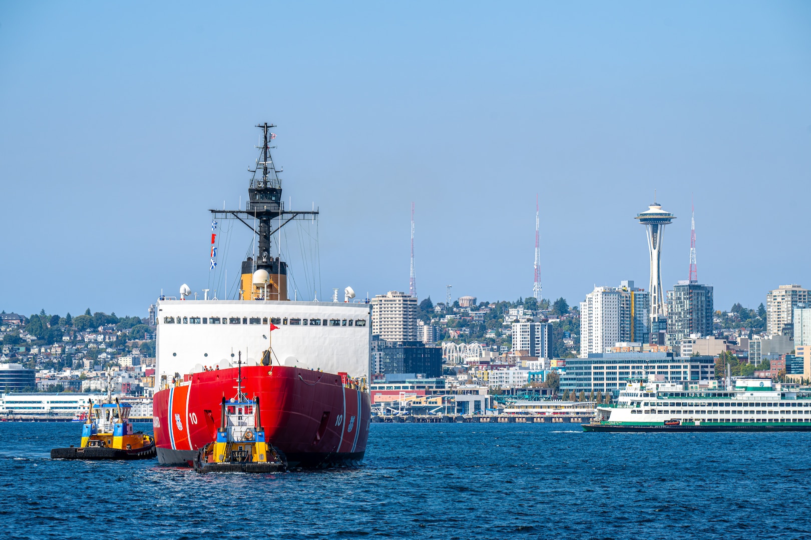 After 308 days away from its Seattle home port, the 49-year-old U.S. Coast Guard Cutter Polar Star (WAGB 10) and crew returned home, Sept. 23, 2025.