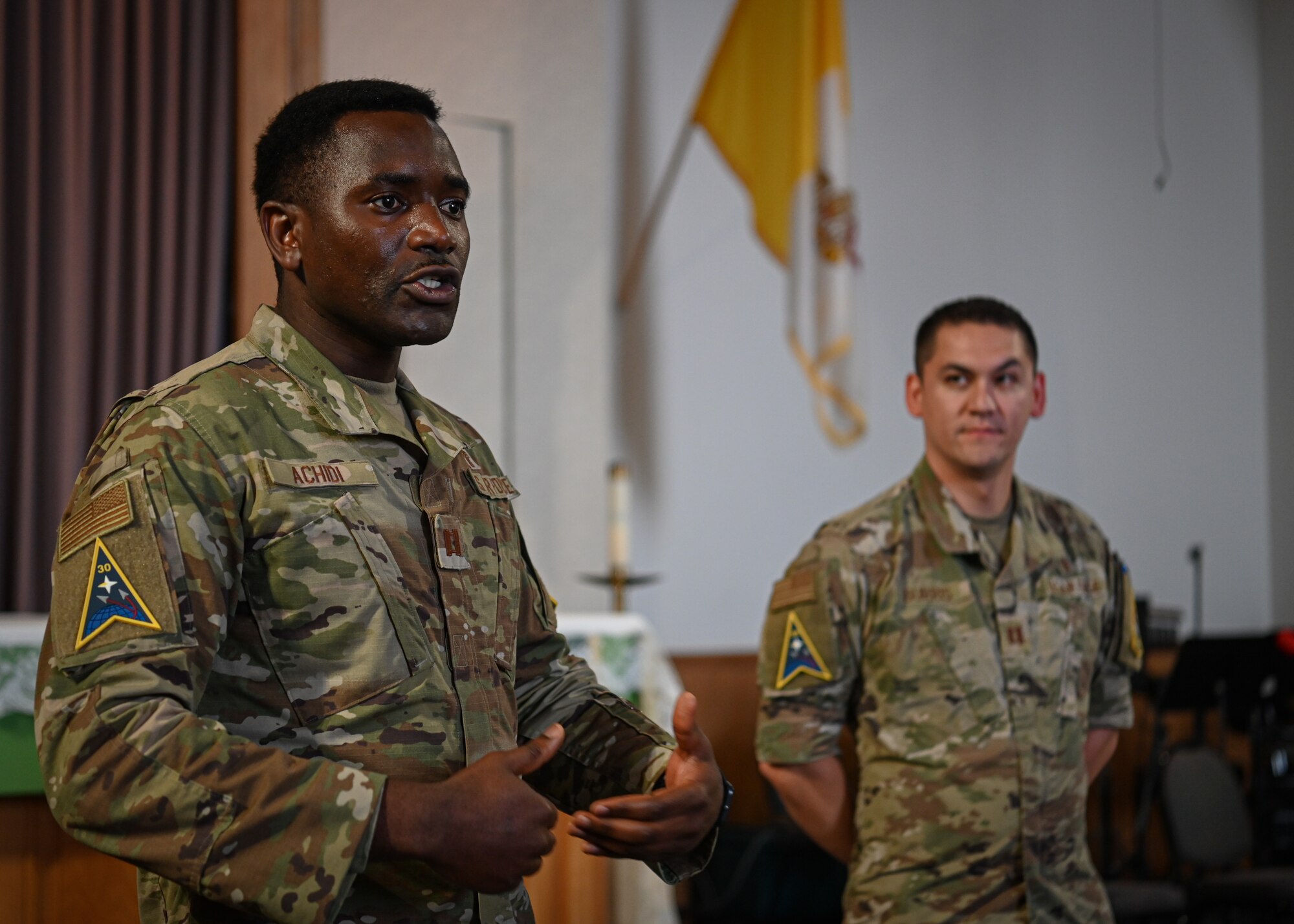Members of the local clergy of various religions visited the Vandenberg Space Force Base Chapel to foster deeper connections with members of the installation as a way to show their ongoing support for Guardians, Airmen, and government civilians. The received mission briefings, attended a luncheon and discussion panel, toured base facilities  including the Western Range Operations Control Center, base chapel, and more.
