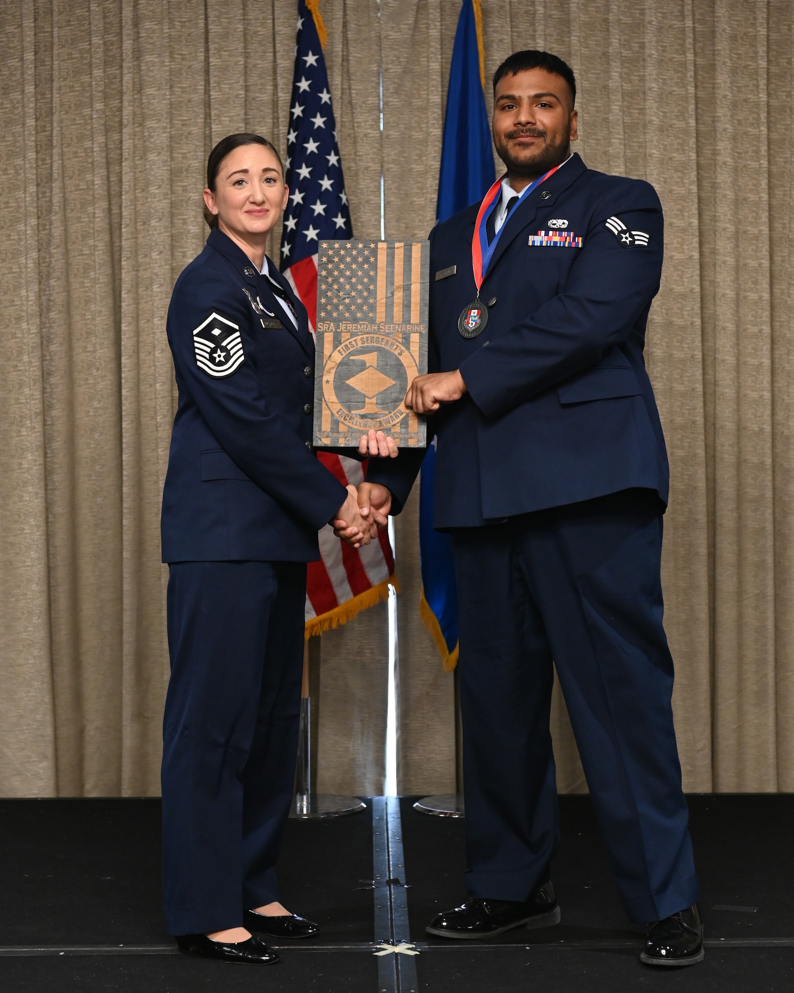 Airmen at graduation