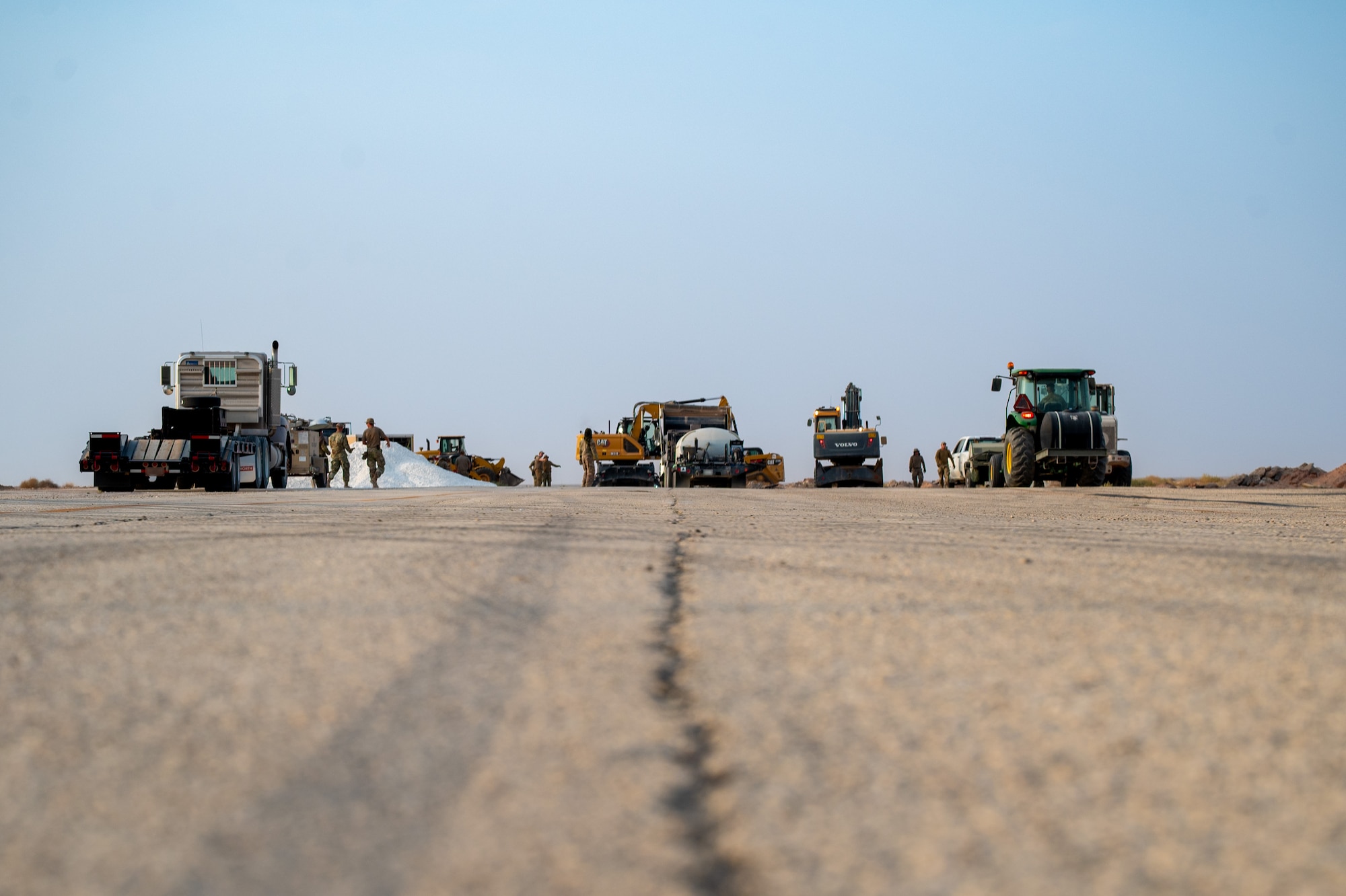 USAF ECES equipment sits on a runway