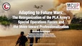 Slide for Adapting to Future Wars: The Reorganization of the PLA Army’s Special Operations Forces and the Move toward Professionalization
